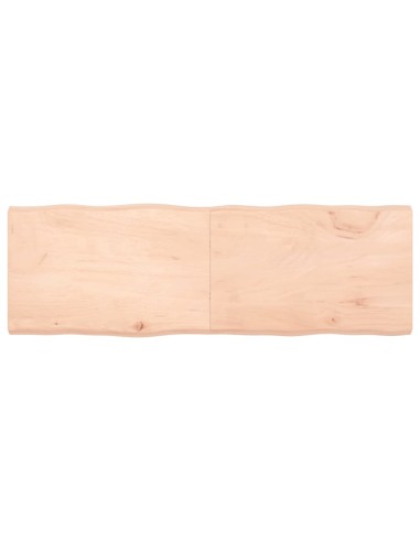 Tischplatte 180x60x(2-6) cm Massivholz Unbehandelt Baumkante